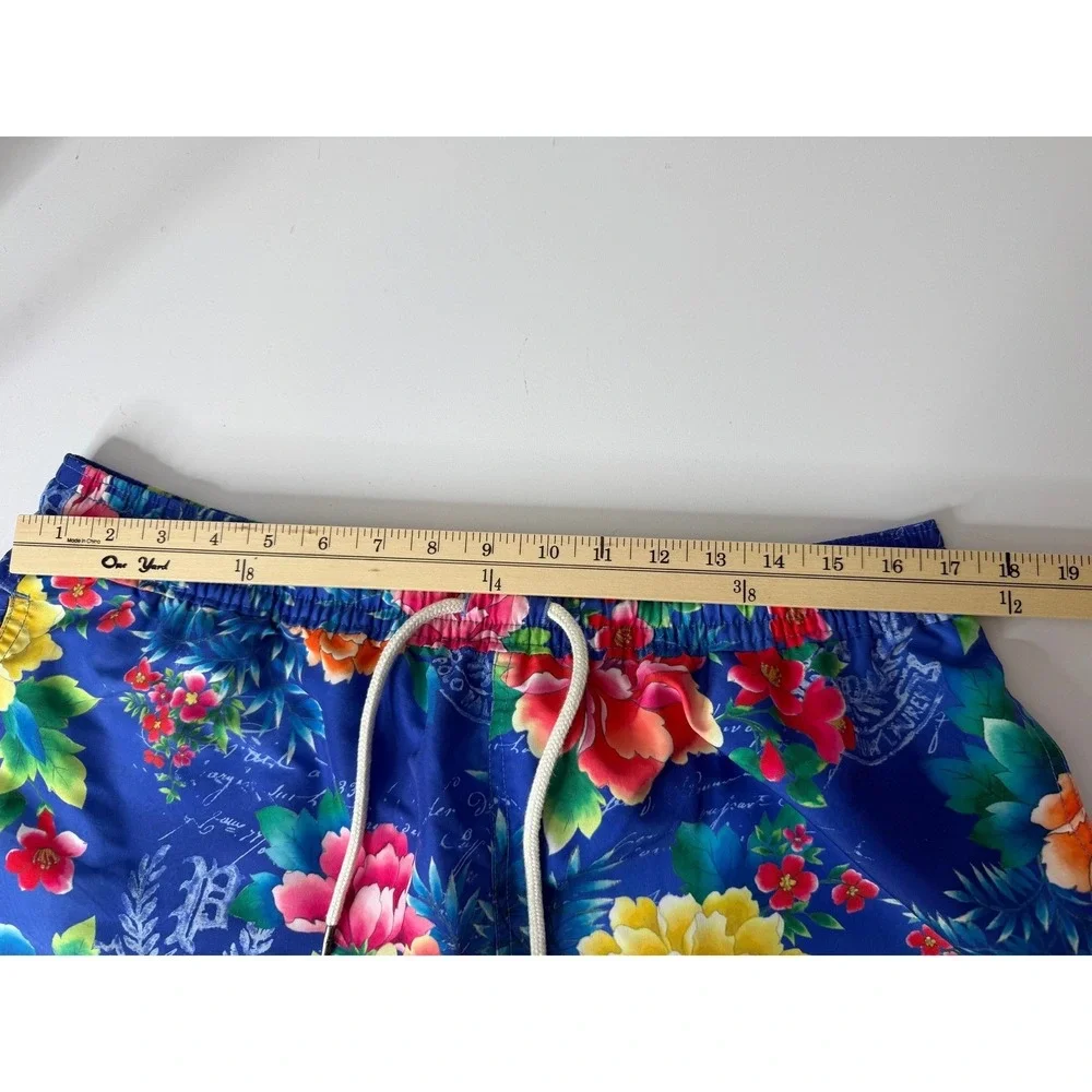 Polo Ralph Lauren Swim Trunks Mens XL Blue‎ Tropical Traveler 5.75